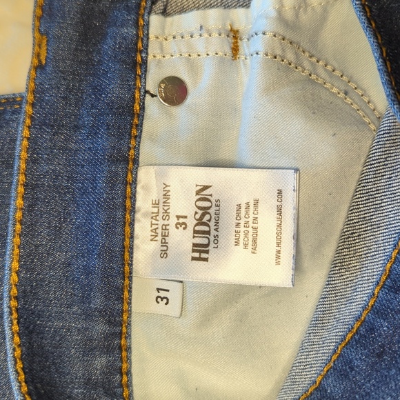 Hudson Women's Natalie Super Skinny Jeans Sz 31 - Picture 7 of 8